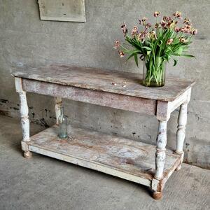 Wooden console table