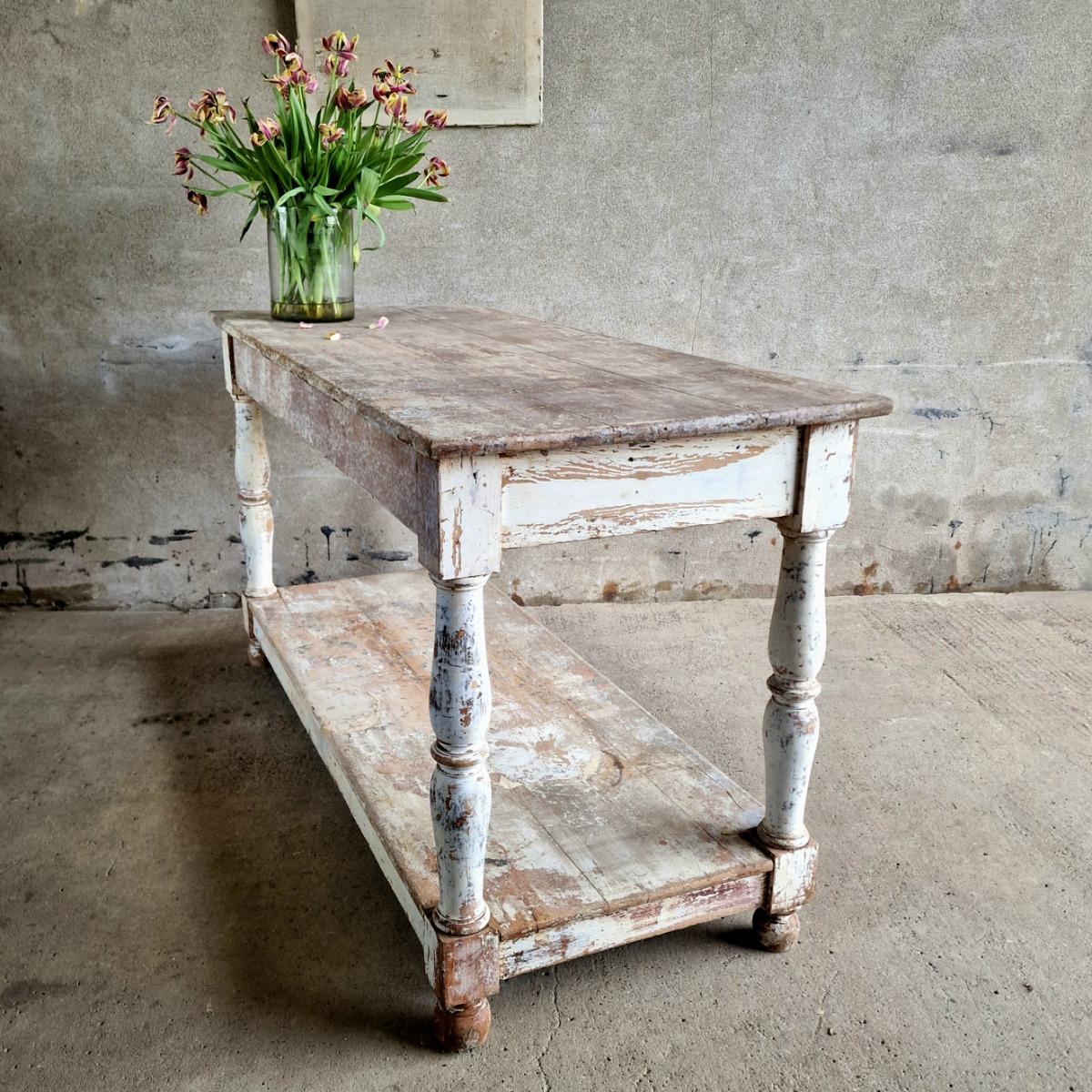 Wooden console table