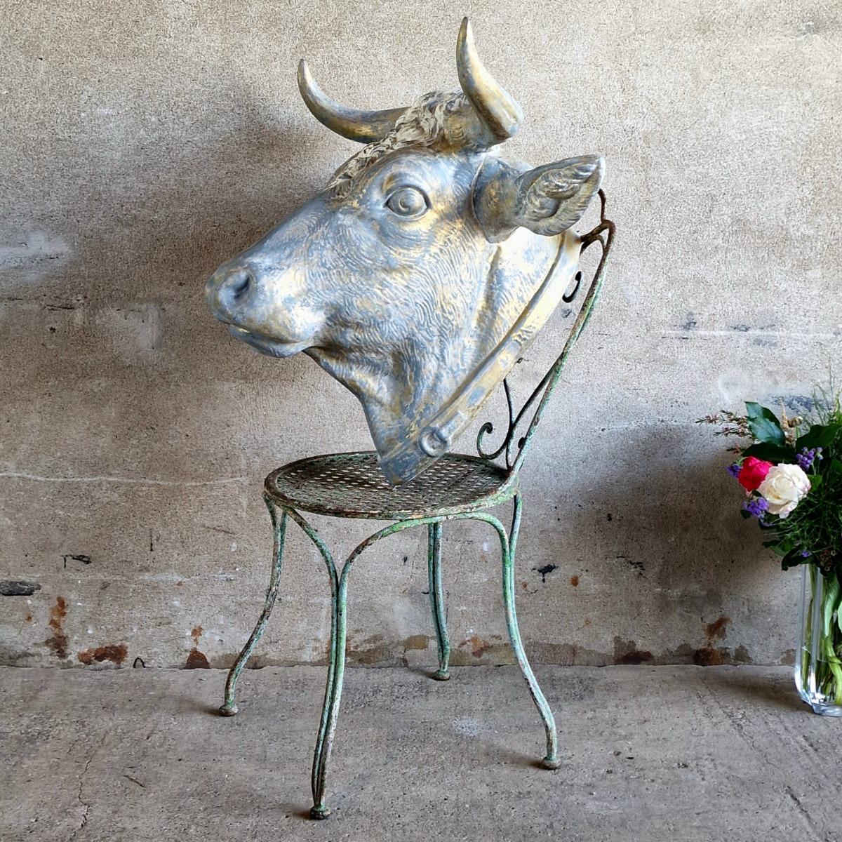 XL zinc bull's head