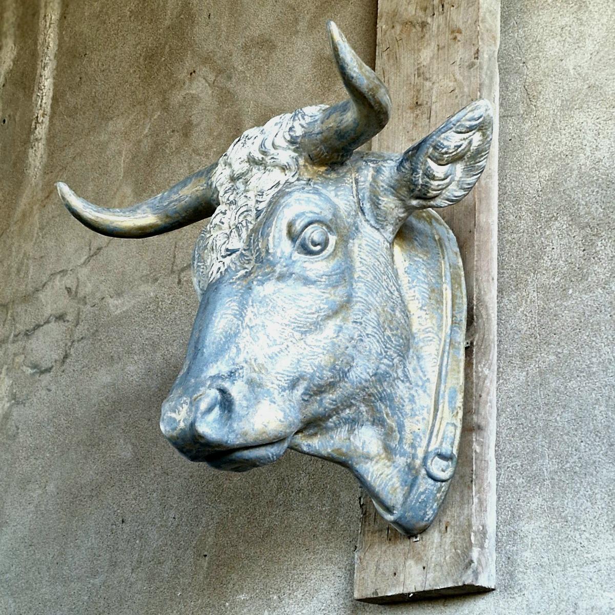 XL zinc bull's head