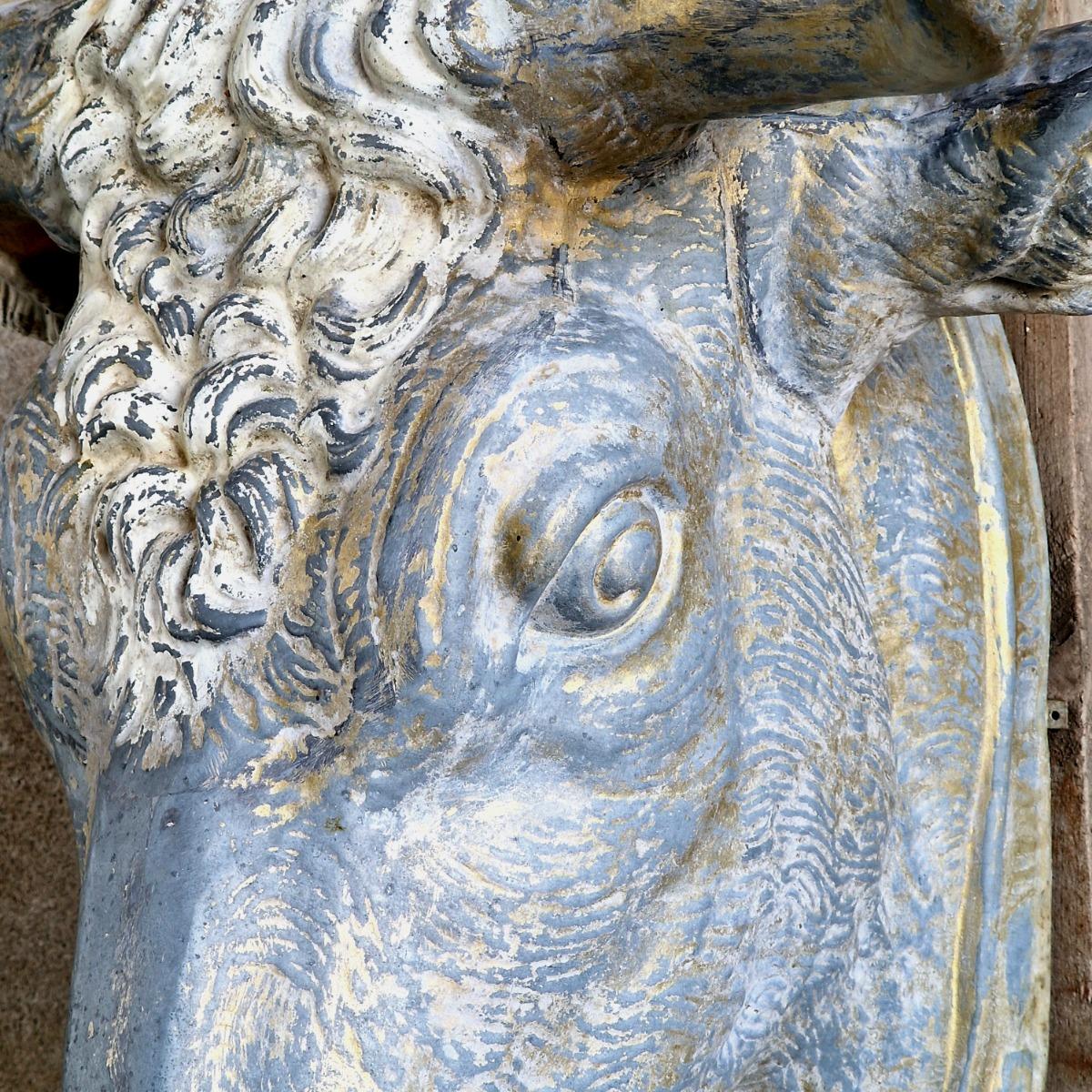 XL zinc bull's head