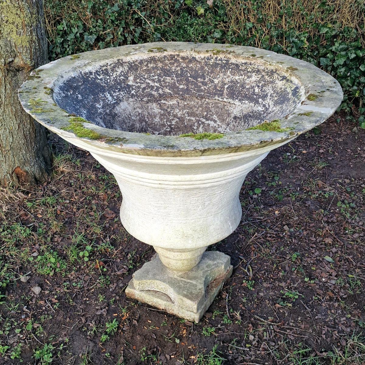 XXL cast stone planter