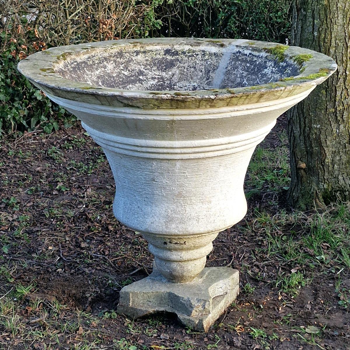 XXL cast stone planter