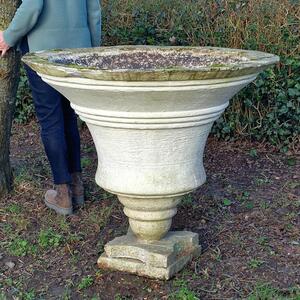 XXL cast stone planter