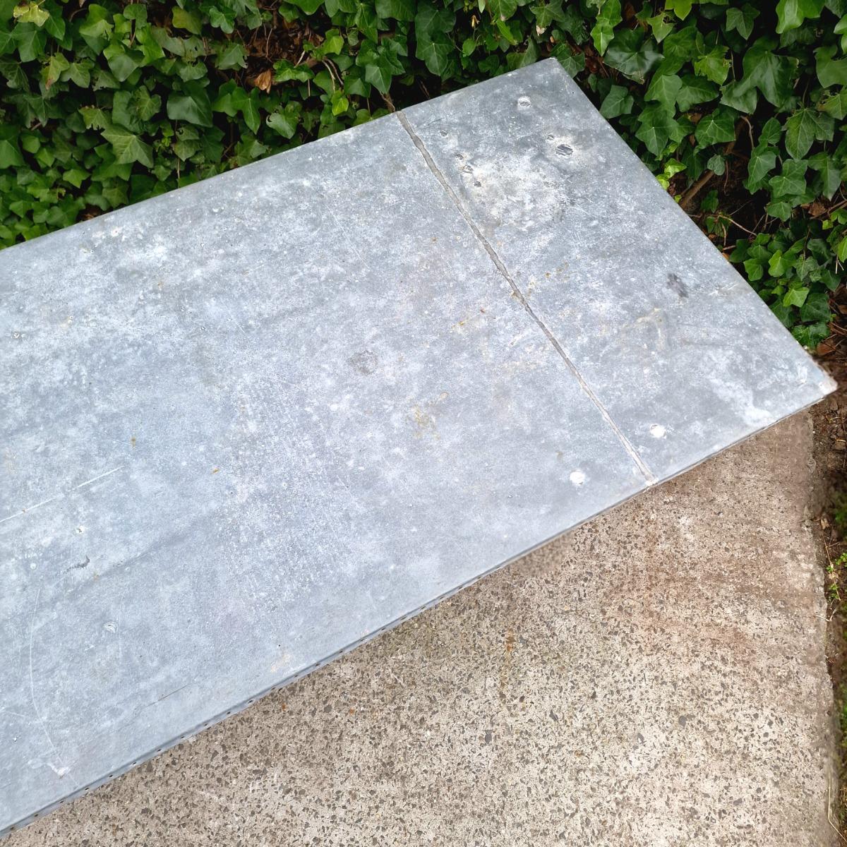 Zinc top florist table